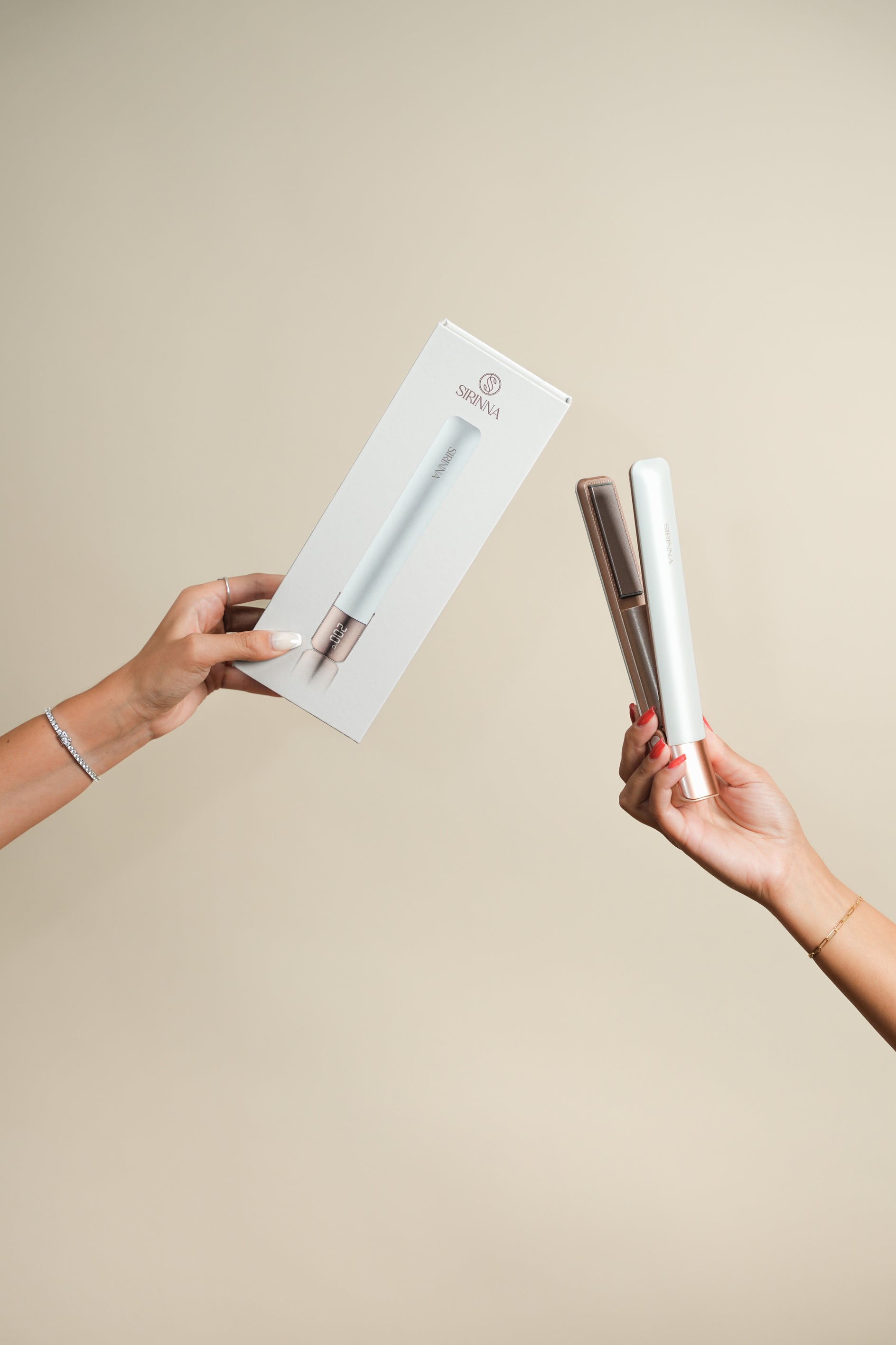 SIRINNA cordless hair straightener portable styling