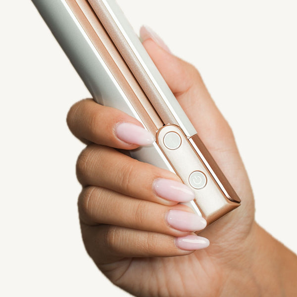 SIRINNA cordless portable hair straightener buttons